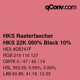 Código de color: HKS Rasterfaecher - HKS 22K 060% Black 10% | qconv.com