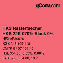 Código de color: HKS Rasterfaecher - HKS 22K 070% Black 0% | qconv.com