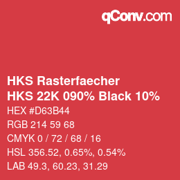 Código de color: HKS Rasterfaecher - HKS 22K 090% Black 10% | qconv.com