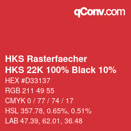 Código de color: HKS Rasterfaecher - HKS 22K 100% Black 10% | qconv.com