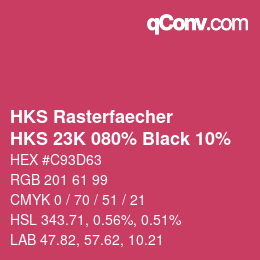 Code couleur: HKS Rasterfaecher - HKS 23K 080% Black 10% | qconv.com