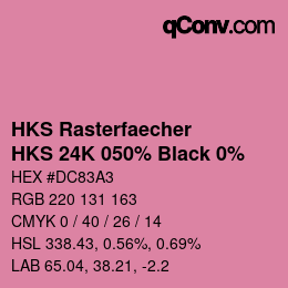 Código de color: HKS Rasterfaecher - HKS 24K 050% Black 0% | qconv.com