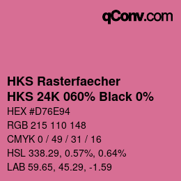 Código de color: HKS Rasterfaecher - HKS 24K 060% Black 0% | qconv.com