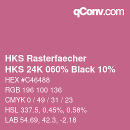 Código de color: HKS Rasterfaecher - HKS 24K 060% Black 10% | qconv.com