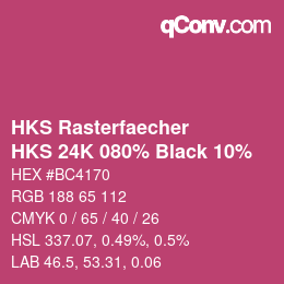 Code couleur: HKS Rasterfaecher - HKS 24K 080% Black 10% | qconv.com