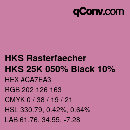 Color code: HKS Rasterfaecher - HKS 25K 050% Black 10% | qconv.com