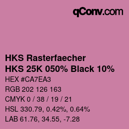 Code couleur: HKS Rasterfaecher - HKS 25K 050% Black 10% | qconv.com