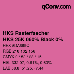 Color code: HKS Rasterfaecher - HKS 25K 060% Black 0% | qconv.com