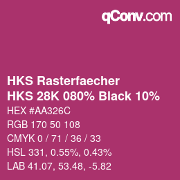 Código de color: HKS Rasterfaecher - HKS 28K 080% Black 10% | qconv.com