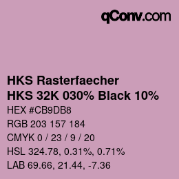 Color code: HKS Rasterfaecher - HKS 32K 030% Black 10% | qconv.com