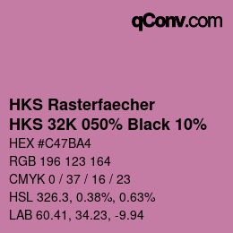 Color code: HKS Rasterfaecher - HKS 32K 050% Black 10% | qconv.com