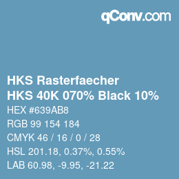 Color code: HKS Rasterfaecher - HKS 40K 070% Black 10% | qconv.com