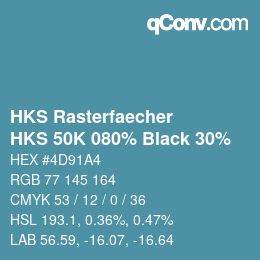 カラーコード: HKS Rasterfaecher - HKS 50K 080% Black 30% | qconv.com