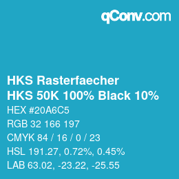 Color code: HKS Rasterfaecher - HKS 50K 100% Black 10% | qconv.com