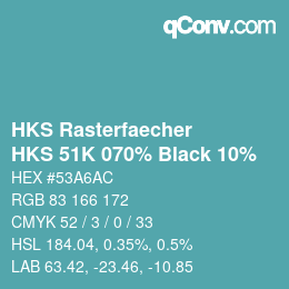 Color code: HKS Rasterfaecher - HKS 51K 070% Black 10% | qconv.com