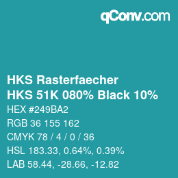 Color code: HKS Rasterfaecher - HKS 51K 080% Black 10% | qconv.com