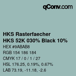 Color code: HKS Rasterfaecher - HKS 52K 030% Black 10% | qconv.com