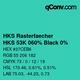 Código de color: HKS Rasterfaecher - HKS 53K 060% Black 0% | qconv.com