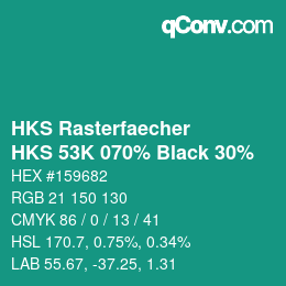 Color code: HKS Rasterfaecher - HKS 53K 070% Black 30% | qconv.com