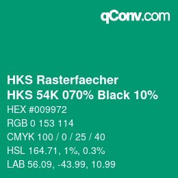 Farbcode: HKS Rasterfaecher - HKS 54K 070% Black 10% | qconv.com