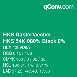 Código de color: HKS Rasterfaecher - HKS 54K 080% Black 0% | qconv.com