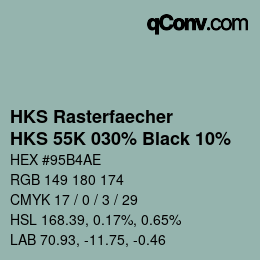 Código de color: HKS Rasterfaecher - HKS 55K 030% Black 10% | qconv.com