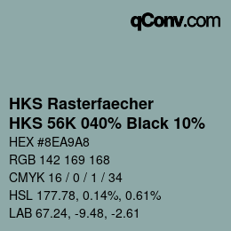 Color code: HKS Rasterfaecher - HKS 56K 040% Black 10% | qconv.com