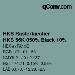 Code couleur: HKS Rasterfaecher - HKS 56K 050% Black 10% | qconv.com