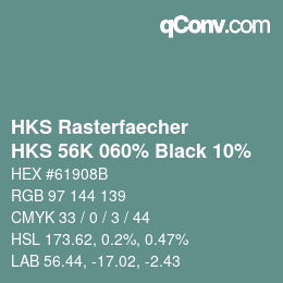 Color code: HKS Rasterfaecher - HKS 56K 060% Black 10% | qconv.com