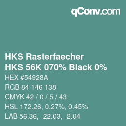 Código de color: HKS Rasterfaecher - HKS 56K 070% Black 0% | qconv.com