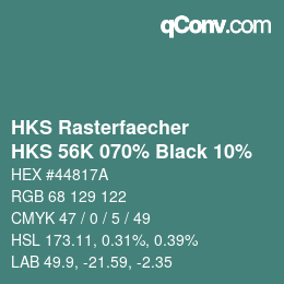 Color code: HKS Rasterfaecher - HKS 56K 070% Black 10% | qconv.com