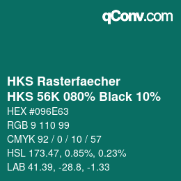 Farbcode: HKS Rasterfaecher - HKS 56K 080% Black 10% | qconv.com