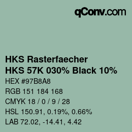 Color code: HKS Rasterfaecher - HKS 57K 030% Black 10% | qconv.com