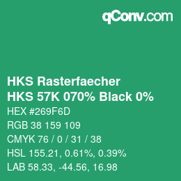 Color code: HKS Rasterfaecher - HKS 57K 070% Black 0% | qconv.com