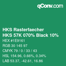 Color code: HKS Rasterfaecher - HKS 57K 070% Black 10% | qconv.com