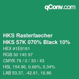 Código de color: HKS Rasterfaecher - HKS 57K 070% Black 10% | qconv.com