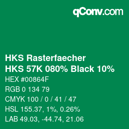 Código de color: HKS Rasterfaecher - HKS 57K 080% Black 10% | qconv.com