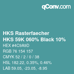 Farbcode: HKS Rasterfaecher - HKS 59K 060% Black 10% | qconv.com