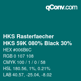 Código de color: HKS Rasterfaecher - HKS 59K 080% Black 30% | qconv.com
