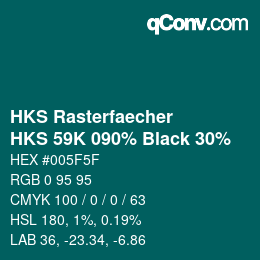 Código de color: HKS Rasterfaecher - HKS 59K 090% Black 30% | qconv.com