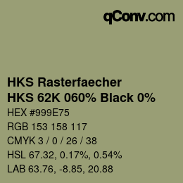 Color code: HKS Rasterfaecher - HKS 62K 060% Black 0% | qconv.com