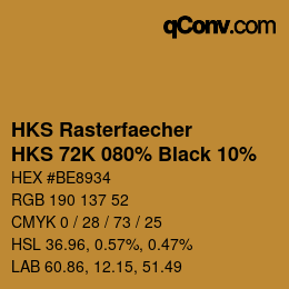 Code couleur: HKS Rasterfaecher - HKS 72K 080% Black 10% | qconv.com