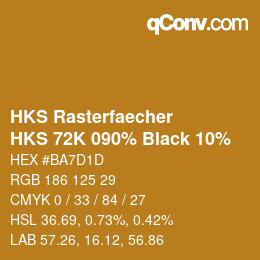 Código de color: HKS Rasterfaecher - HKS 72K 090% Black 10% | qconv.com