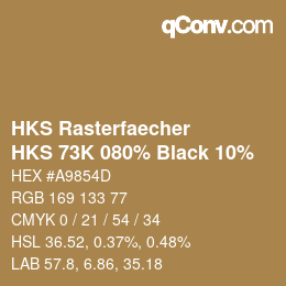 Code couleur: HKS Rasterfaecher - HKS 73K 080% Black 10% | qconv.com