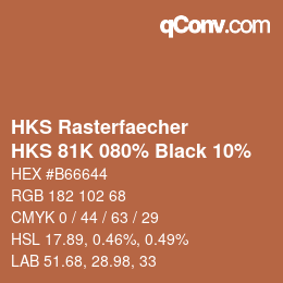 Código de color: HKS Rasterfaecher - HKS 81K 080% Black 10% | qconv.com