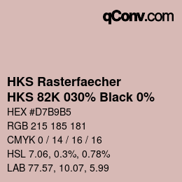 Código de color: HKS Rasterfaecher - HKS 82K 030% Black 0% | qconv.com