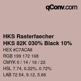 Código de color: HKS Rasterfaecher - HKS 82K 030% Black 10% | qconv.com