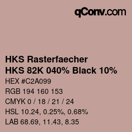 Color code: HKS Rasterfaecher - HKS 82K 040% Black 10% | qconv.com