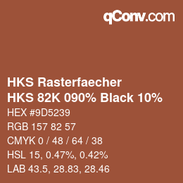 Código de color: HKS Rasterfaecher - HKS 82K 090% Black 10% | qconv.com