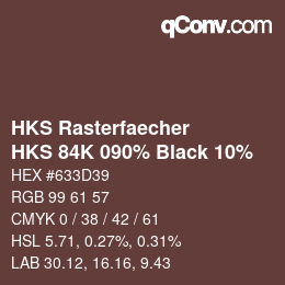 Código de color: HKS Rasterfaecher - HKS 84K 090% Black 10% | qconv.com